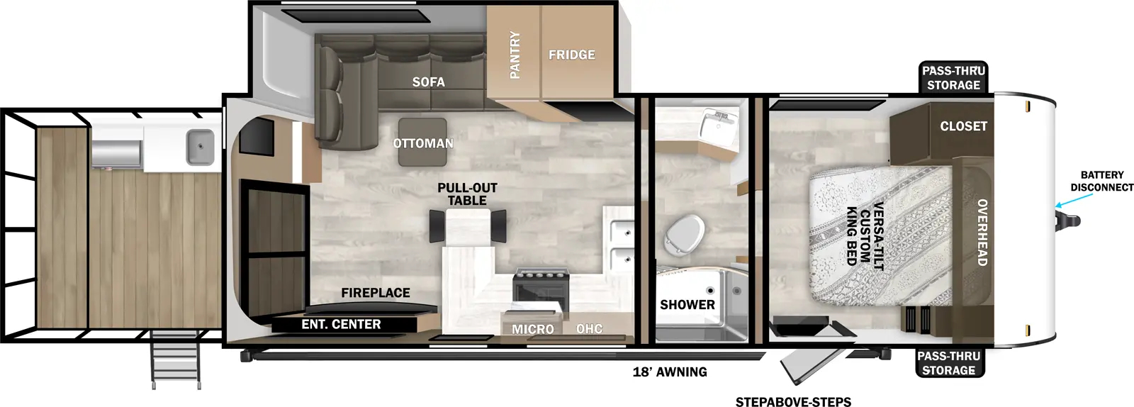 Cruise Lite Southwest T22VERANDA Floorplan